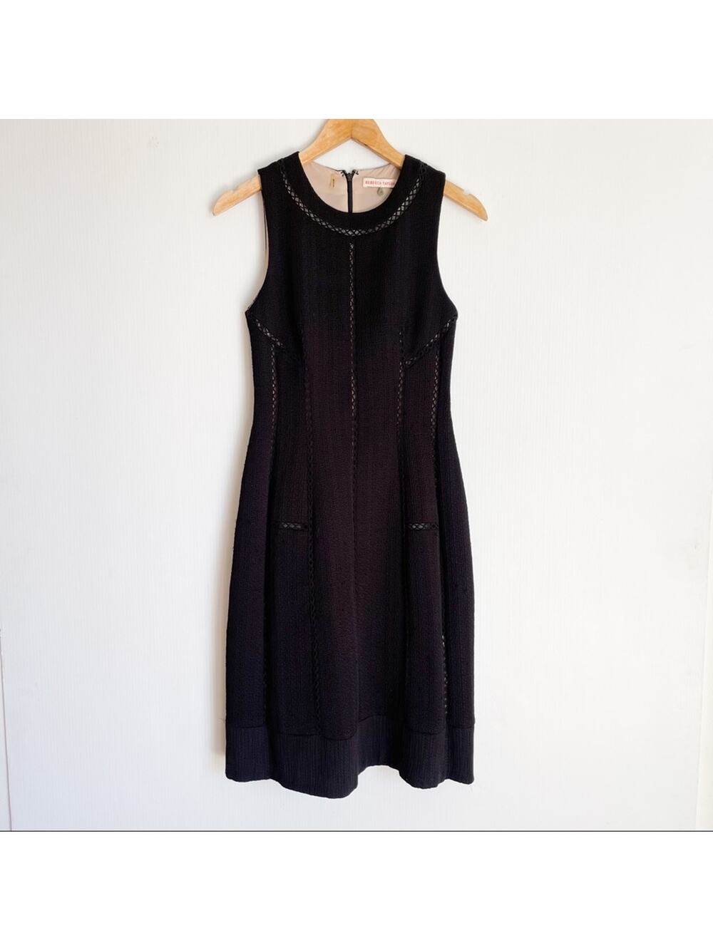 Rebecca Taylor | Black Eyelet Lace Shift Dress